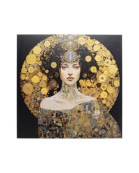 Kare - Glass Picture Art Nouveau Lady 3D 80x80cm