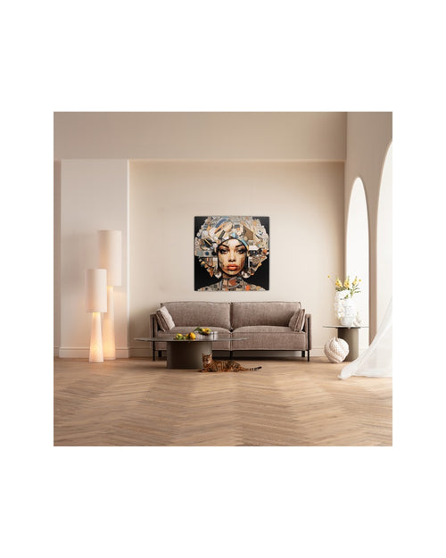 Kare - Glass Picture 3D Art Geo Woman 80x80cm