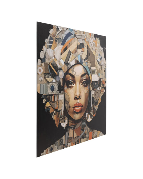 Kare - Glass Picture 3D Art Geo Woman 80x80cm
