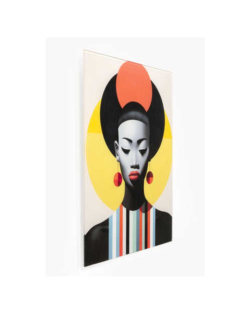 Kare - Glass Picture Muse Retro Lady 30x40cm (2/Set)