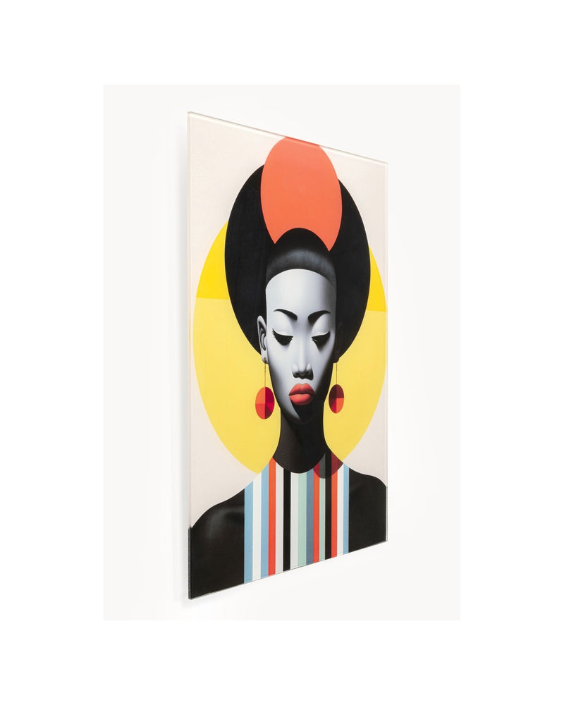 Kare - Glass Picture Muse Retro Lady 30x40cm (2/Set)