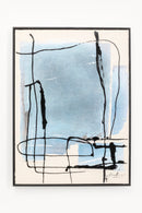 Kare - Framed Picture Dust Blue 55x75cm