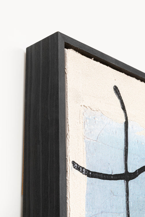 Kare - Framed Picture Dust Blue 55x75cm