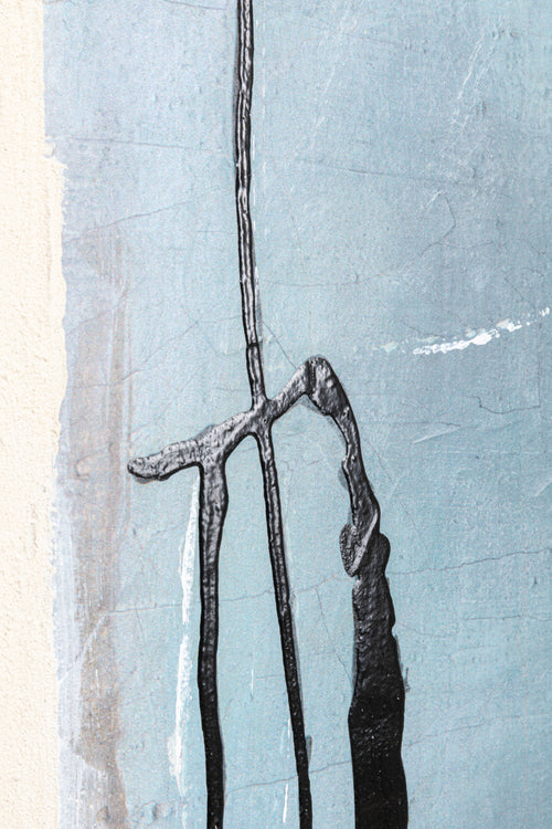 Kare - Framed Picture Dust Blue 55x75cm