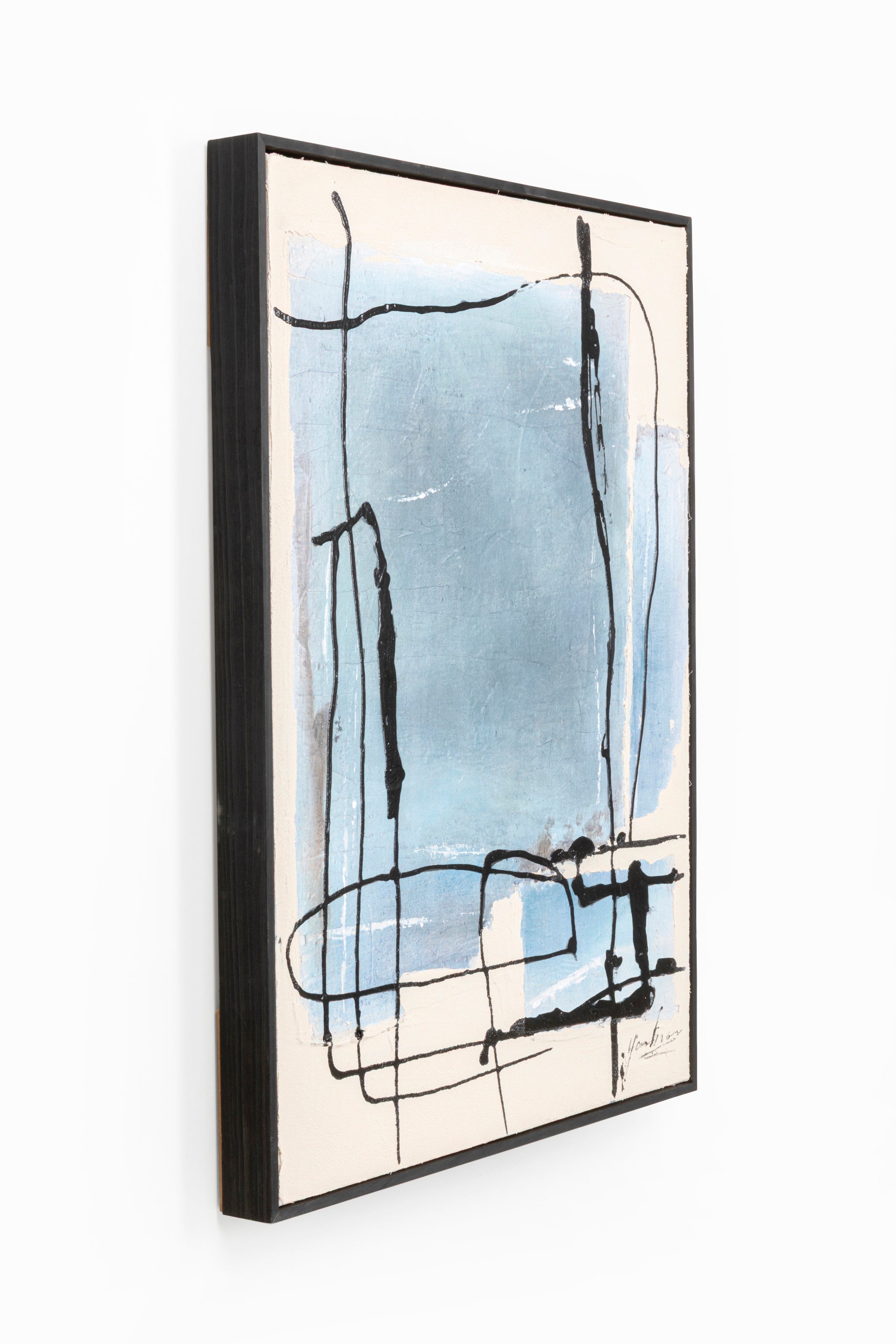 Kare - Framed Picture Dust Blue 55x75cm