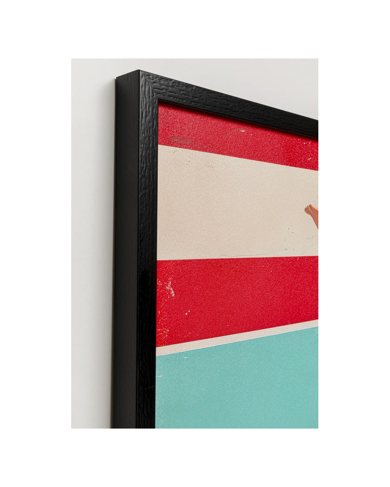 Kare - Framed Picture Jumping Girl Down 103x73cm