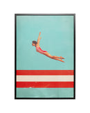 Kare - Framed Picture Jumping Girl Up 103x73cm
