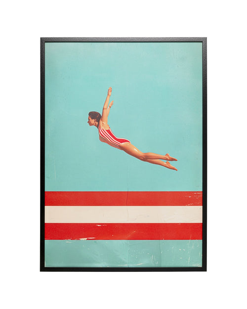 Kare - Framed Picture Jumping Girl Up 103x73cm