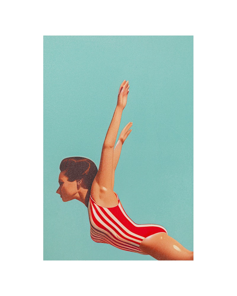 Kare - Framed Picture Jumping Girl Up 103x73cm