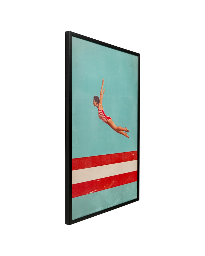 Kare - Framed Picture Jumping Girl Up 103x73cm