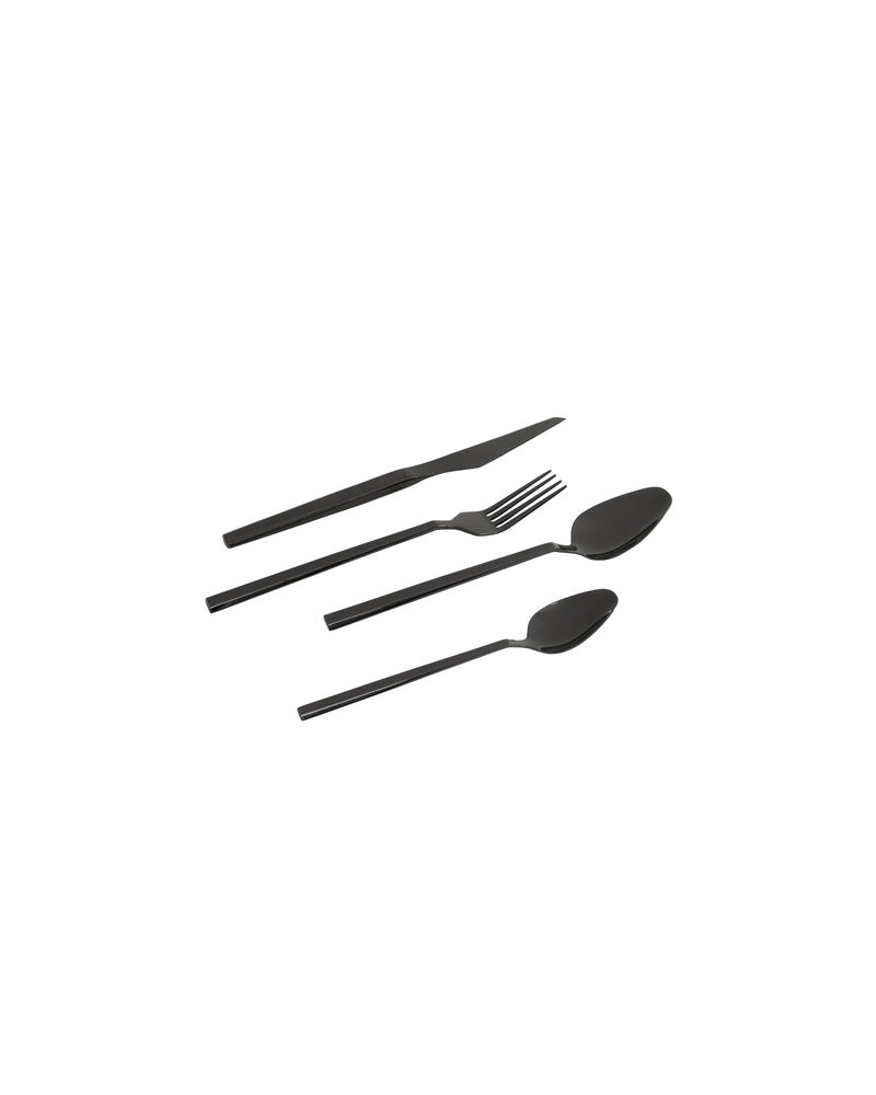 Kare - Cutlery Adella Shiny Black (16/part)