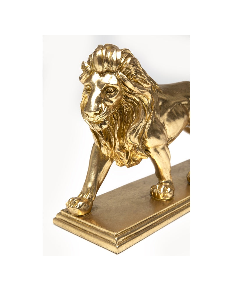 Kare - Deco Figurine Lion Gold 31cm