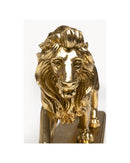Kare - Deco Figurine Lion Gold 31cm