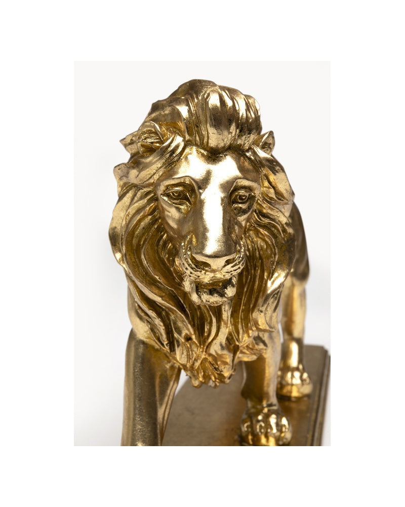 Kare - Deco Figurine Lion Gold 31cm