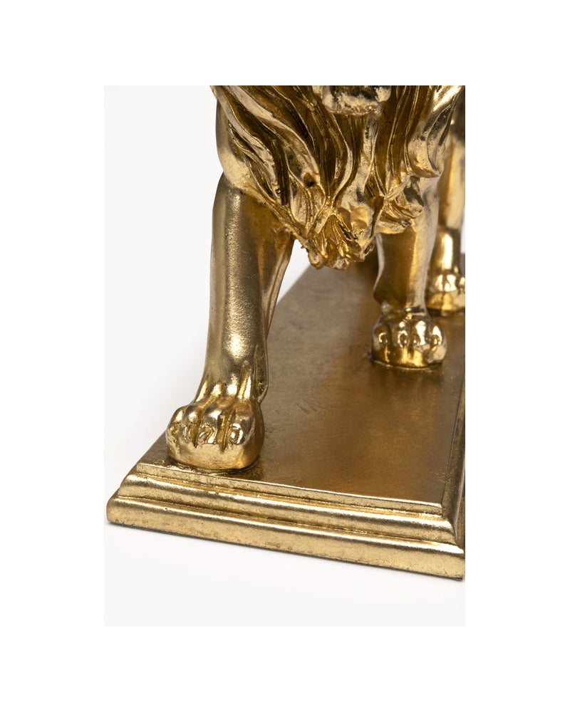 Kare - Deco Figurine Lion Gold 31cm
