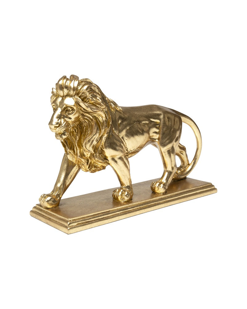 Kare - Deco Figurine Lion Gold 31cm