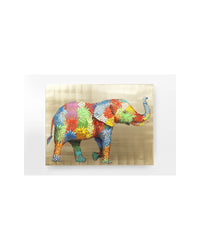 Kare - Canvas Picture Flower Elephant 120x90cm