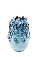 Kare - Vase Butterflies Lightblue 35cm