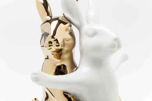 Kare - Deco Figurine Hugging Rabbits Medium