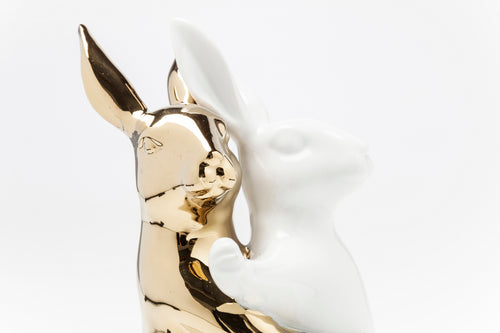 Kare - Deco Figurine Hugging Rabbits Medium