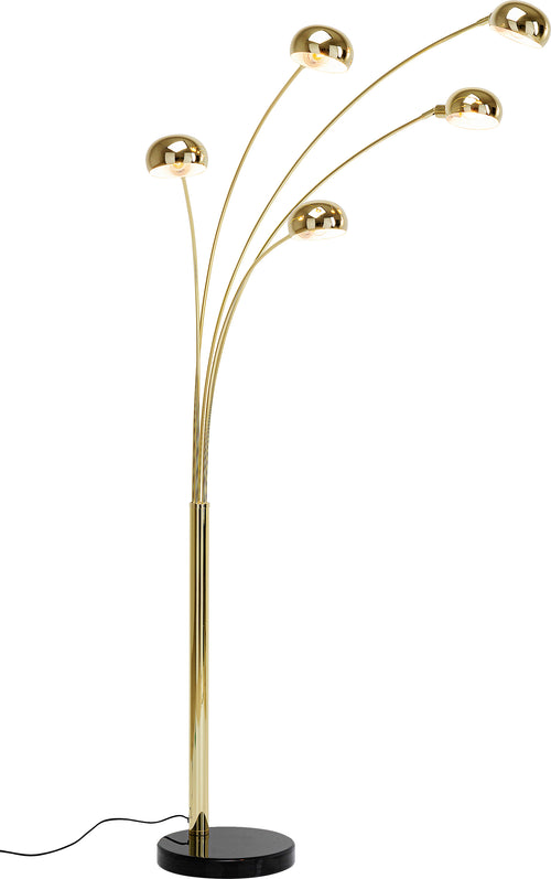 Kare - Floor Lamp Five Fingers Brass