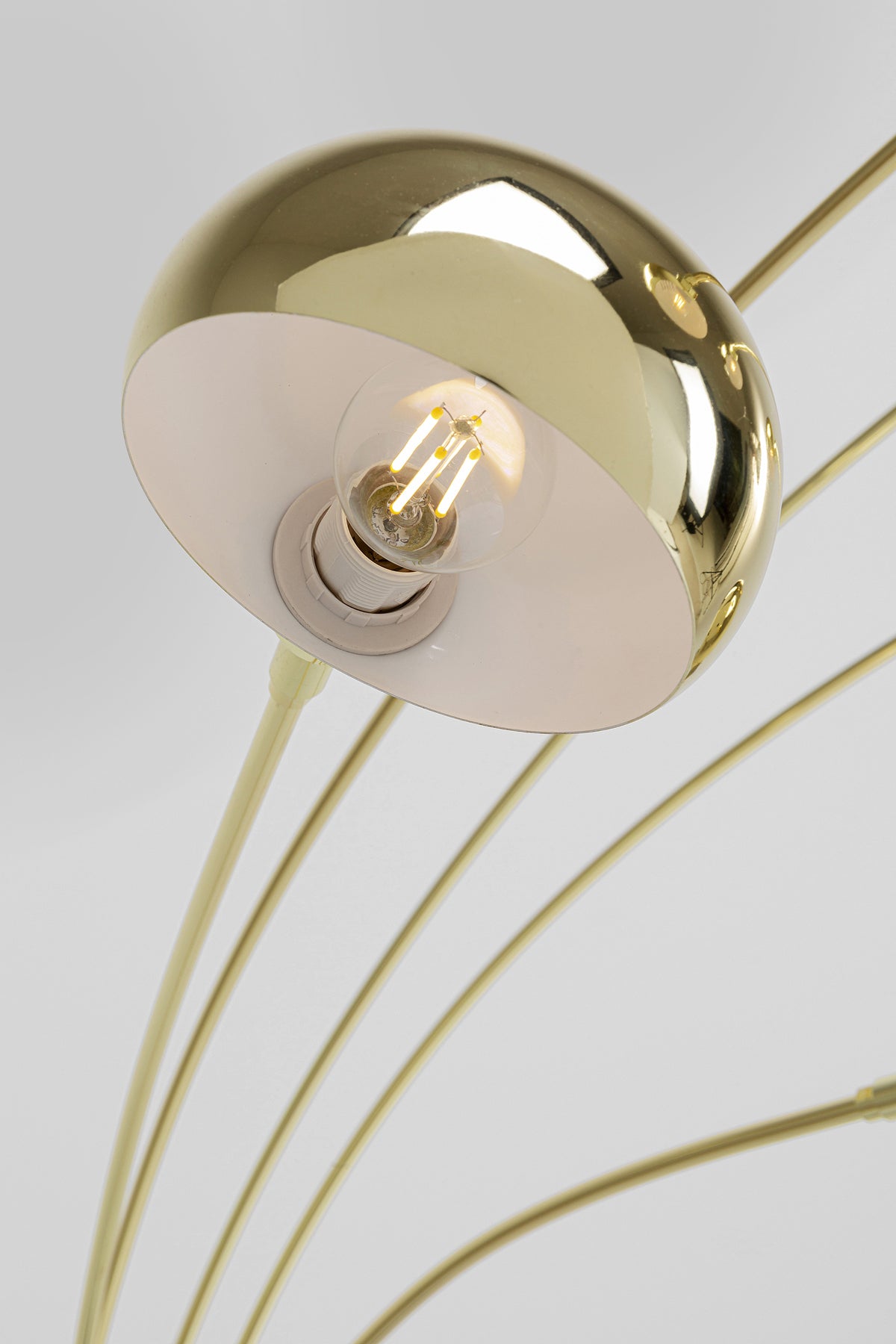 Kare - Floor Lamp Five Fingers Brass