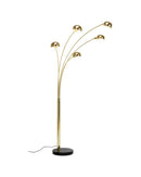Kare - Floor Lamp Five Fingers Brass