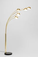 Kare - Floor Lamp Five Fingers Brass