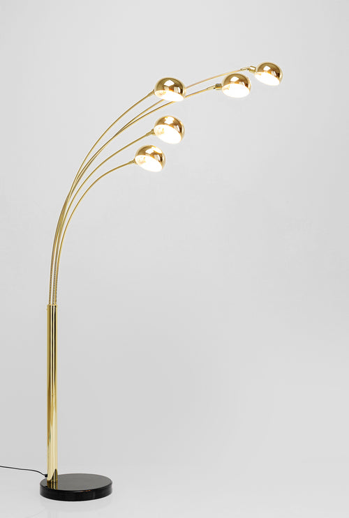 Kare - Floor Lamp Five Fingers Brass