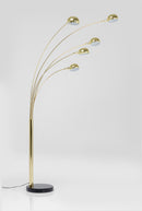 Kare - Floor Lamp Five Fingers Brass