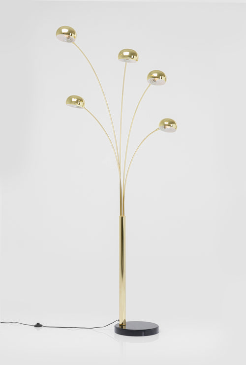 Kare - Floor Lamp Five Fingers Brass