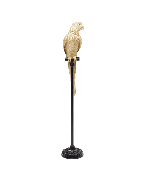 Kare - Deco Figurine Parrot Gold 116cm