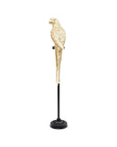 Kare - Deco Figurine Parrot Gold 116cm