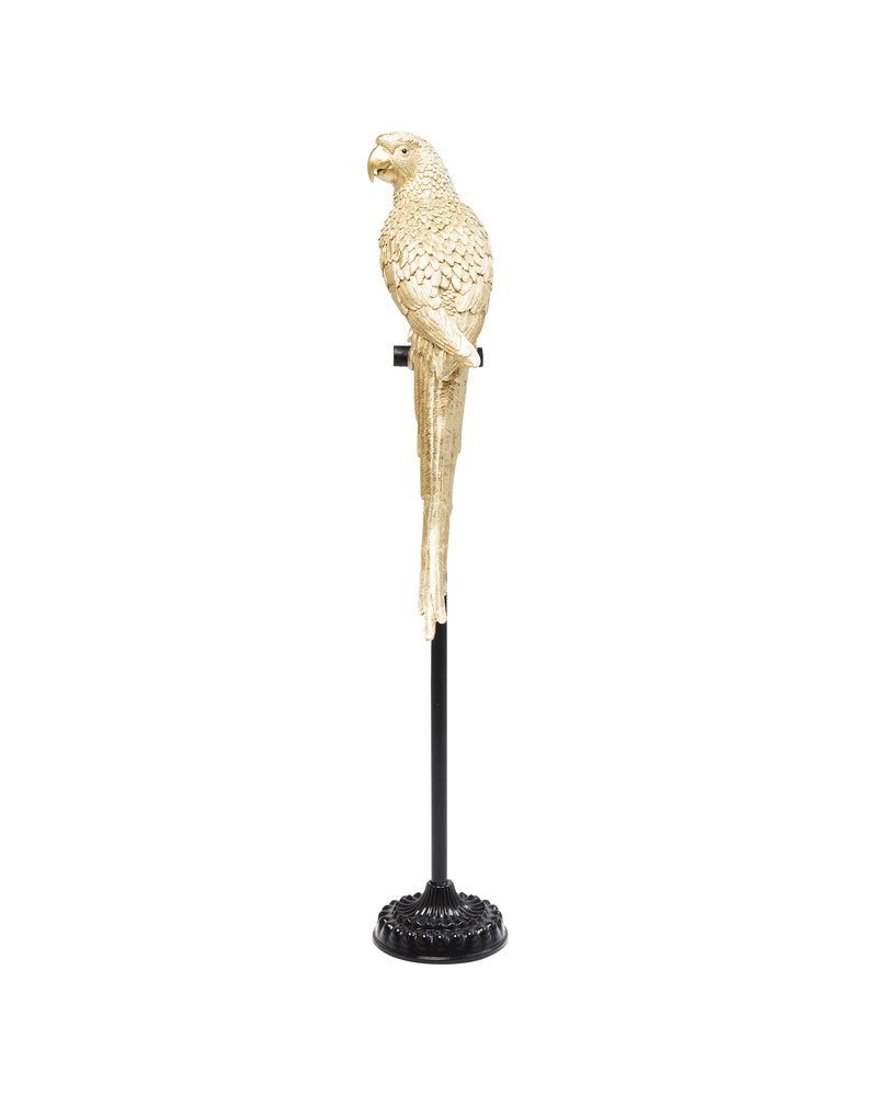 Kare - Deco Figurine Parrot Gold 116cm