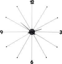 Kare - Wall Clock Like Umbrella Black