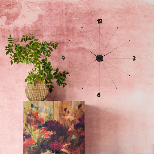 Kare - Wall Clock Like Umbrella Black