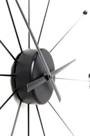 Kare - Wall Clock Like Umbrella Black