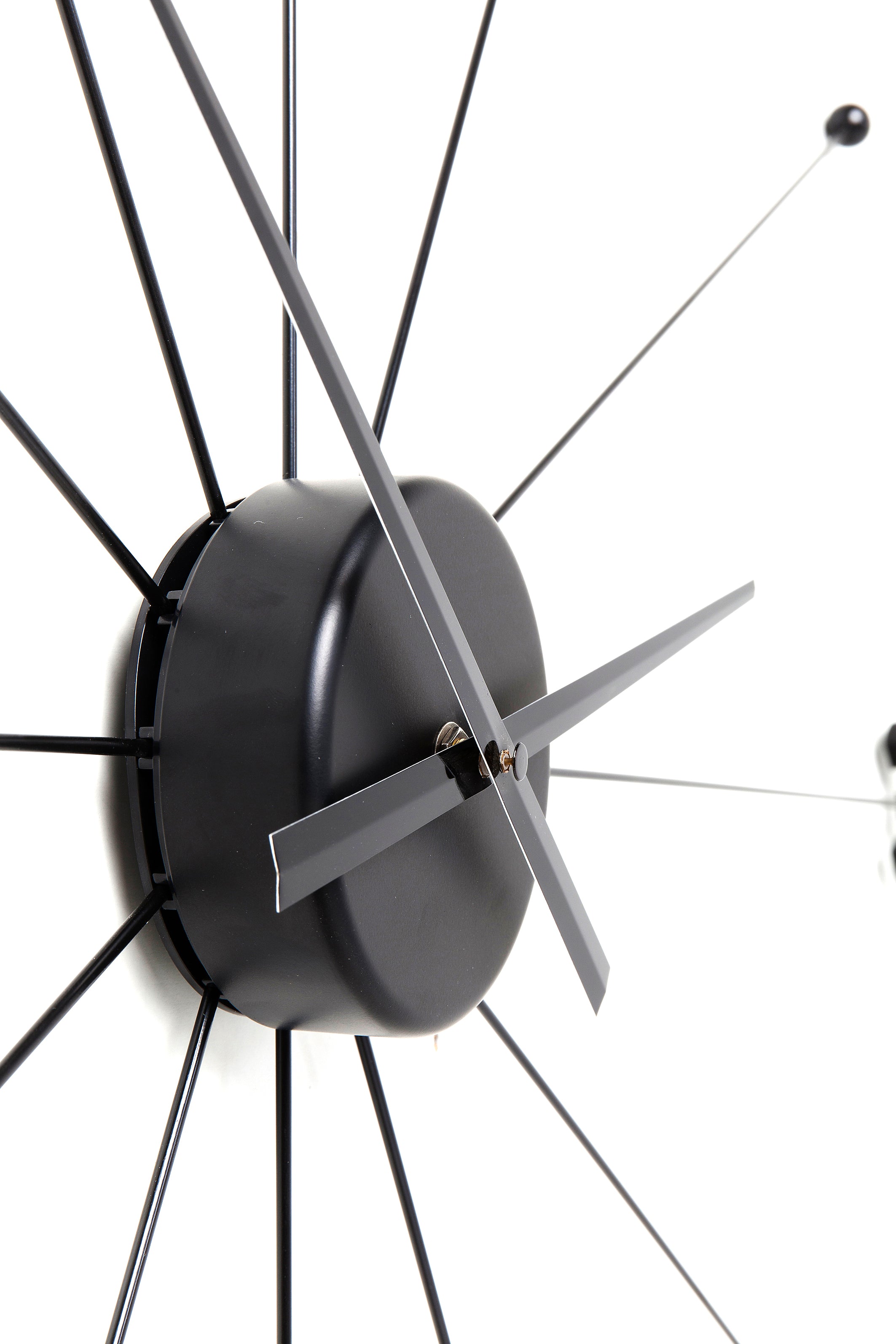 Kare - Wall Clock Like Umbrella Black