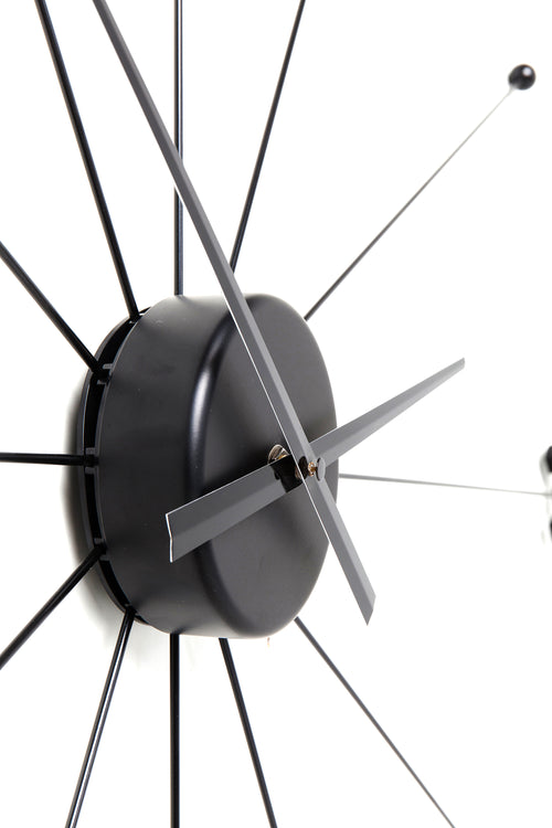 Kare - Wall Clock Like Umbrella Black