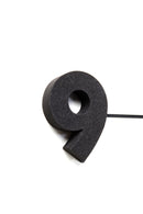 Kare - Wall Clock Like Umbrella Black