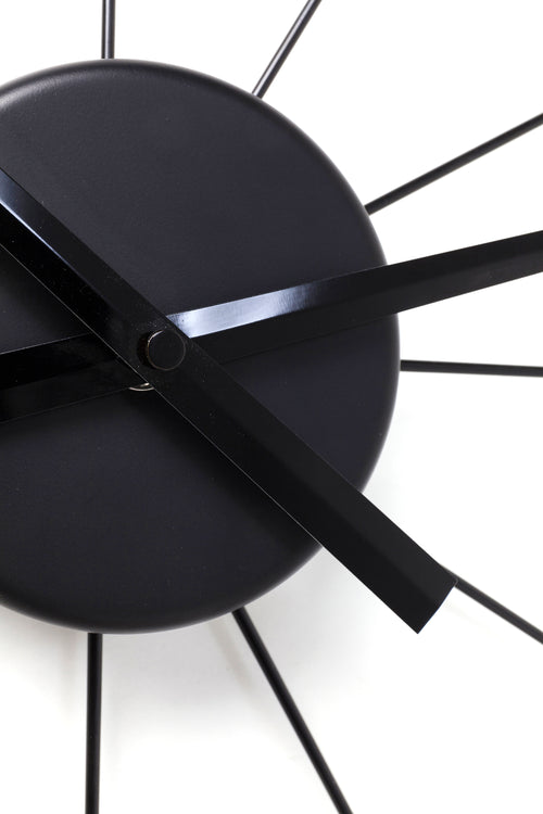 Kare - Wall Clock Like Umbrella Black
