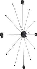 Kare - Wall Clock Like Umbrella Black