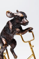 Kare - Deco Object Dog With Bicycle 44cm