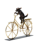 Kare - Deco Object Dog With Bicycle 44cm
