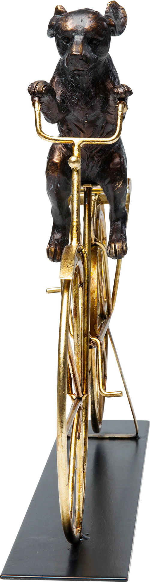 Kare - Deco Object Dog With Bicycle 44cm