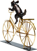 Kare - Deco Object Dog With Bicycle 44cm