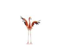 Kare - Deco Figurine Flamingo Road Fly 66cm