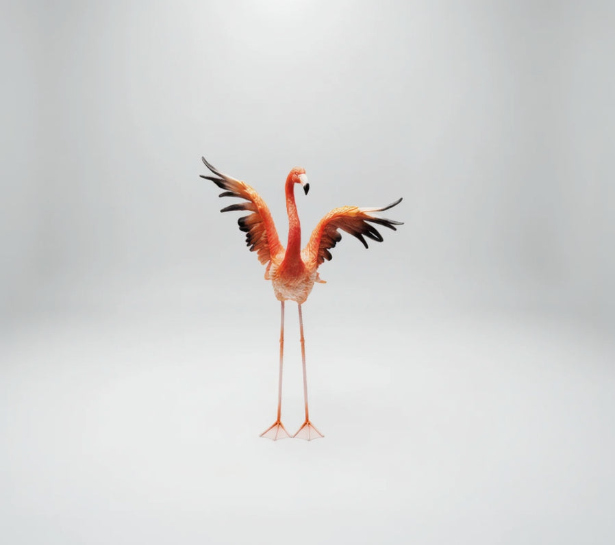 Kare - Deco Figurine Flamingo Road Fly 66cm