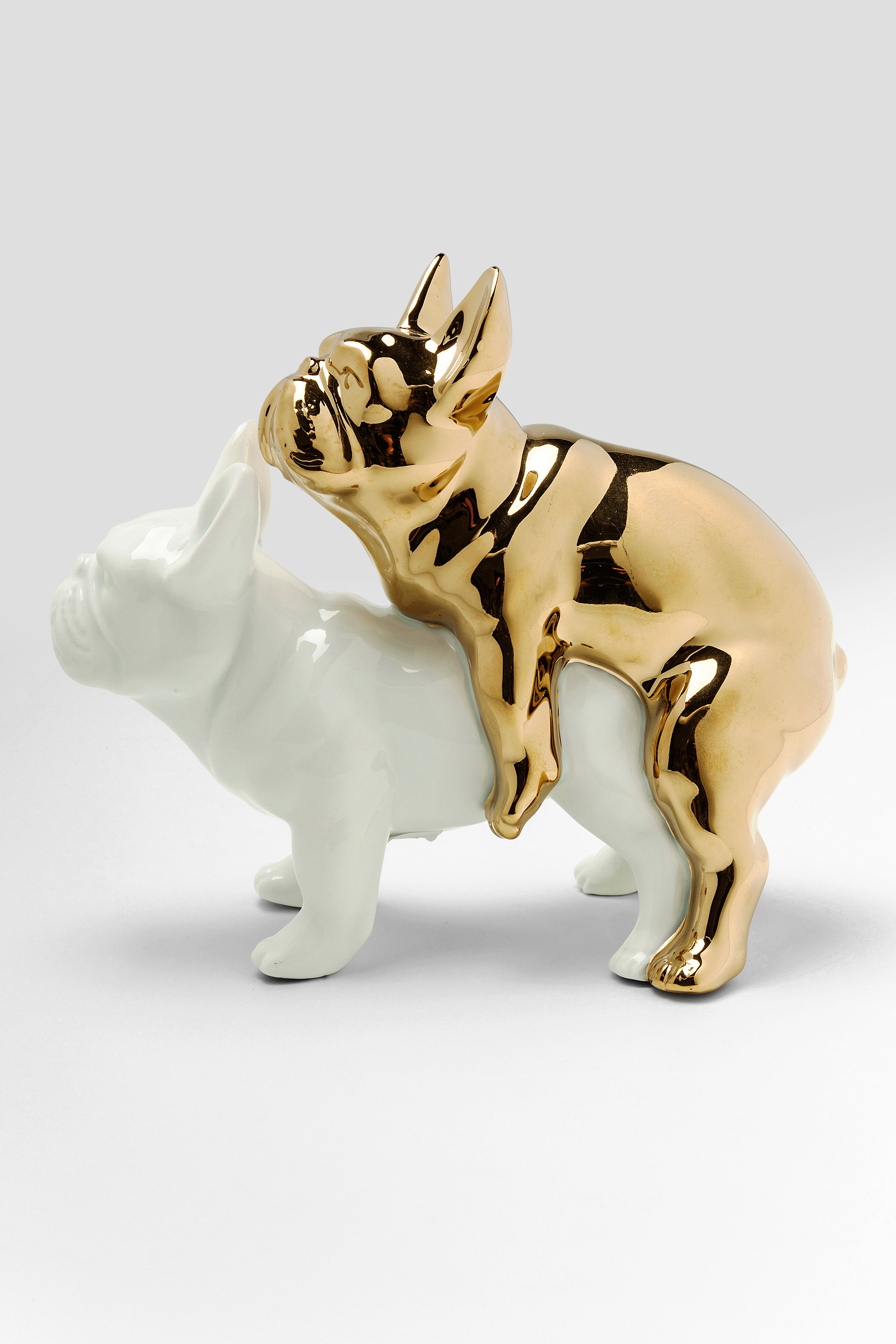 Kare - Deco Figurine Love Dogs Gold