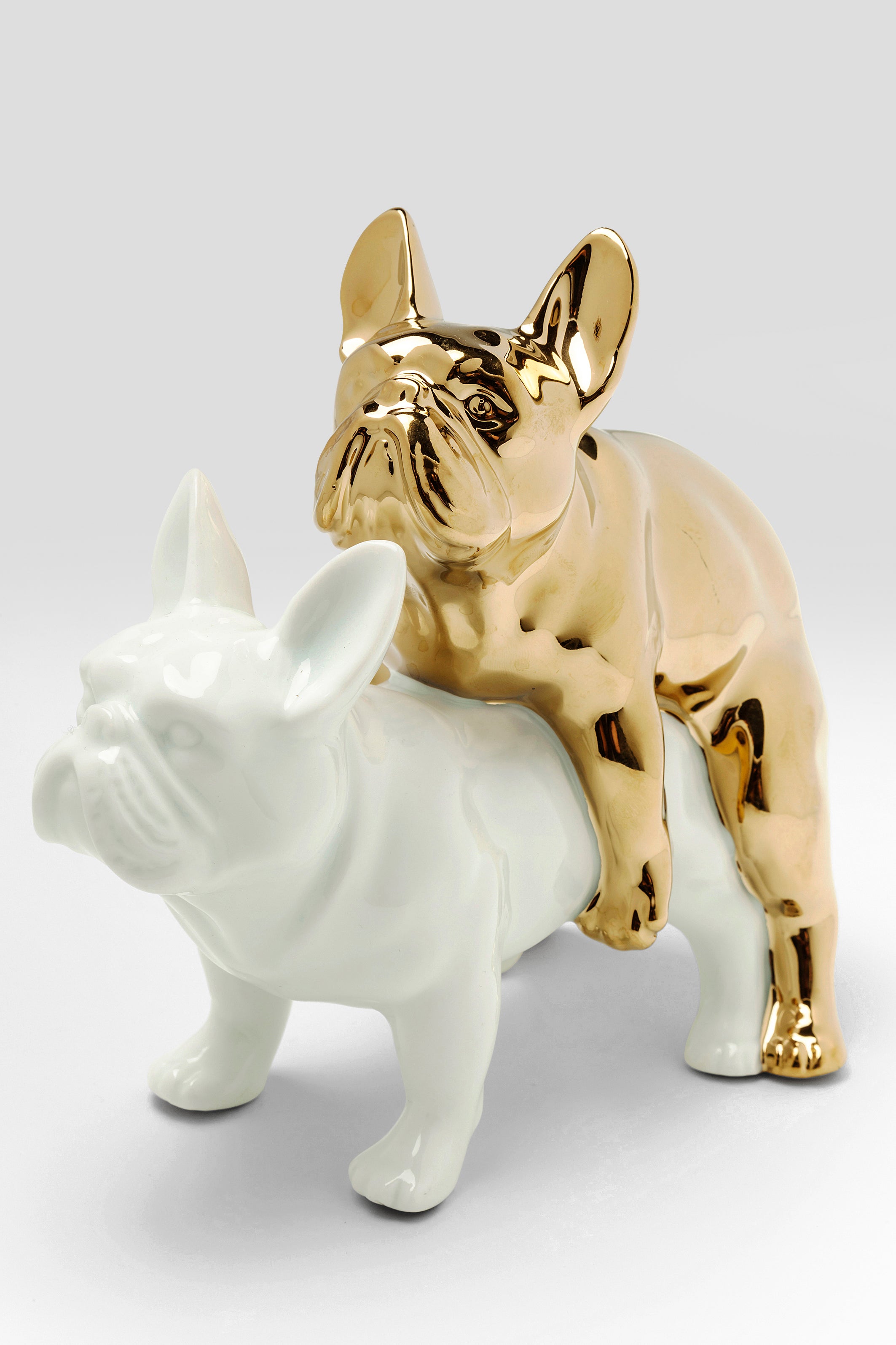 Kare - Deco Figurine Love Dogs Gold